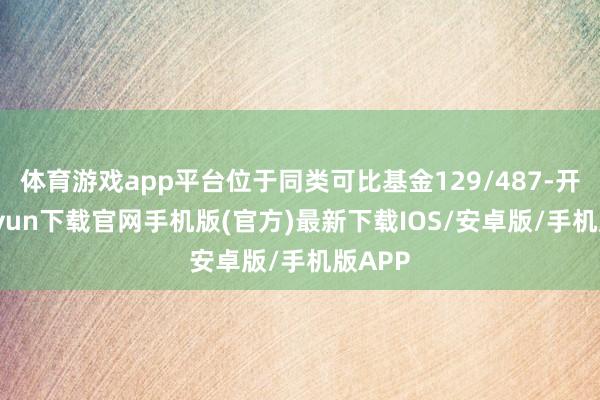 体育游戏app平台位于同类可比基金129/487-开云kai