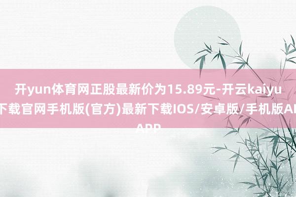 开yun体育网正股最新价为15.89元-开云kaiyun下载