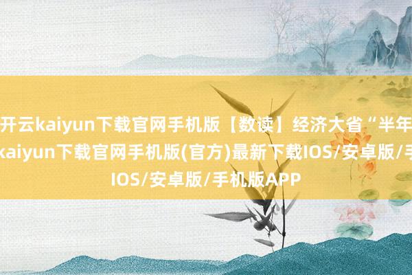 开云kaiyun下载官网手机版【数读】经济大省“半年报”-开云kaiyun下载官网手机版(官方)最新下载IOS/安卓版/手机版APP